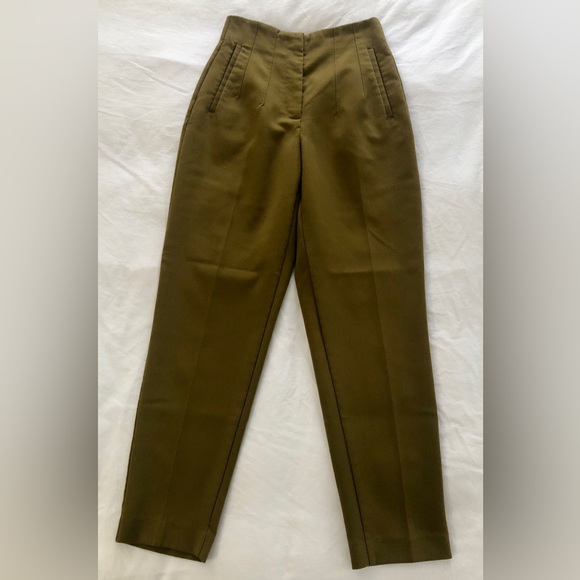 Zara High Waisted Pants Green Size XS - Picture 1 of 7